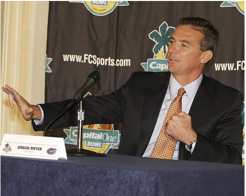 Urban Meyer at 2008 Capital One Bowl press conference.
